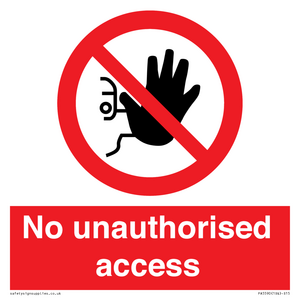 No unauthorised access